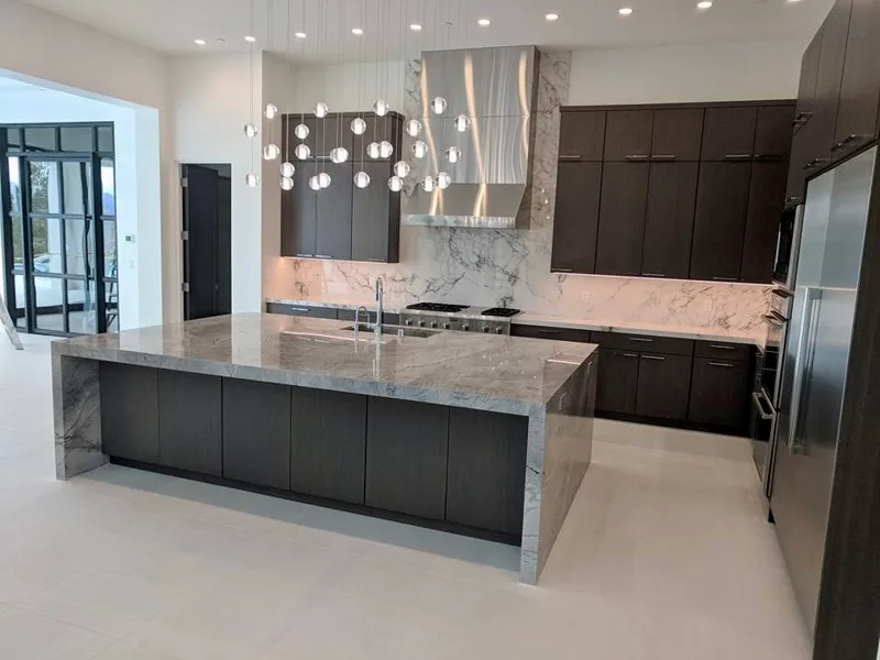 Dark walnut kitchen — custom cabinetry by Cozzens Cabinets, photo 2