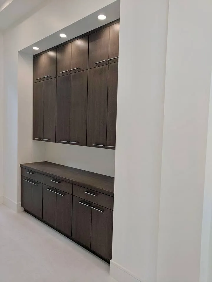 Dark walnut kitchen — custom cabinetry by Cozzens Cabinets, photo 13