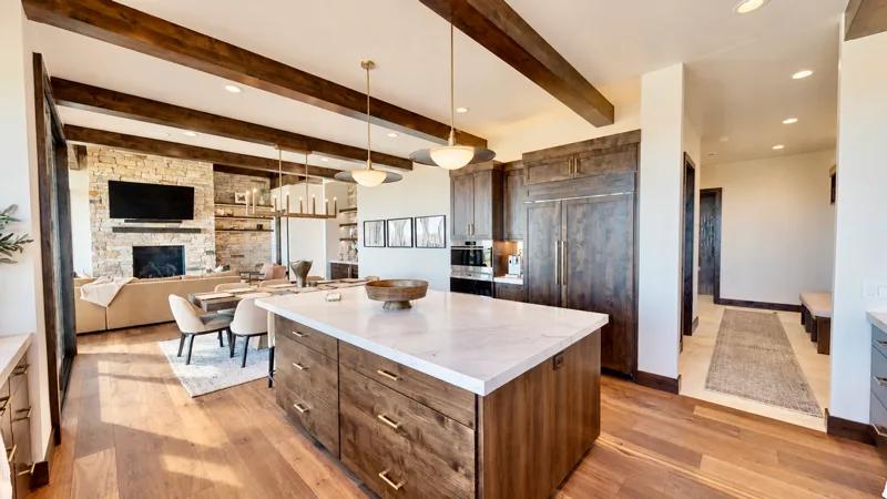 Knotty Alder Parade Home — custom cabinetry by Cozzens Cabinets, photo 2