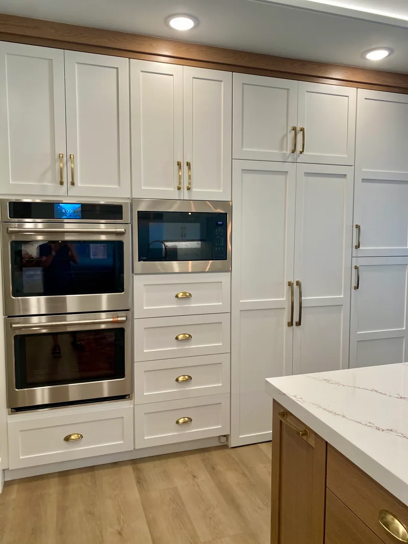 Rift oak island kitchen — custom cabinetry by Cozzens Cabinets, photo 7