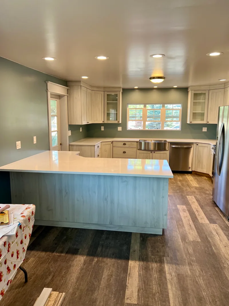 Rustic alder remodel — custom cabinetry by Cozzens Cabinets, photo 3